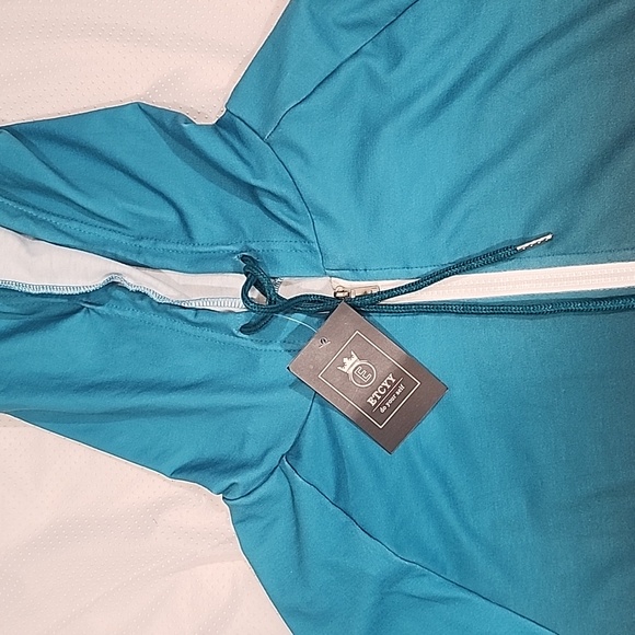 Etcyy Sweatshirt Active Streetwear Zipper Ombre Jacket. M - Picture 7 of 13